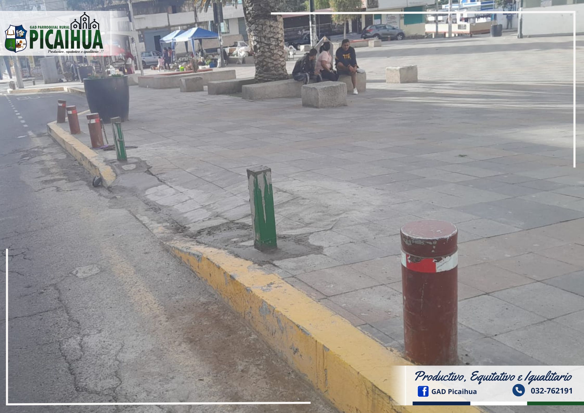 GADP PICAIHUA REFUERZAN LA SEGURIDAD EN LA PLAZA CÍVICA 